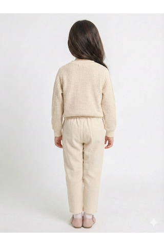 Xo Kids Kız Çocuk 3lü Alt Üst Takım 4-7 Yaş 52127 Bej