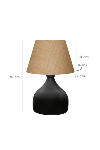 Homing AYD-3124 Milano Metal Gövdeli Abajur Jüt