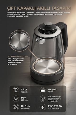 Premier PRK 1318A 2200 W Su Isıtıcısı