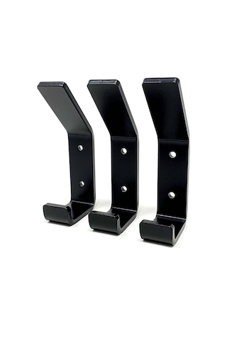Metal Siyah (3 Adet) Askılık, Duvar Askılık Diğer