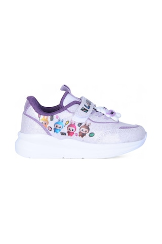 Bolimex 9700 Simli Gri-lila Kız Çocuk Spor Ayakkabı Gri