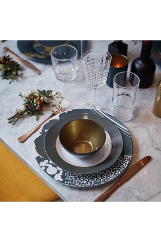 Orme Gold - Lacivert Tealight Mumluk 300ml 10 Cm