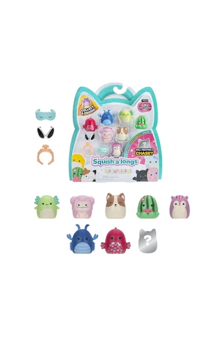 Squishmallows Squish-a-longs 8 Figür + Yüzük Set Seri 2 Al0065