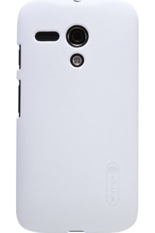 Nillkin Moto G İle Uyumlu Super Frosted Sert Kılıf Beyaz