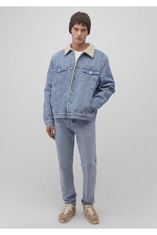 Mavi - Zander Classic Denim Suni Kürklü Açık Mavi Jean Ceket 0111214-88554 Mavi