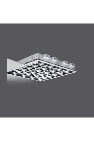 Pelsan 4x18w Sıva Altı 7 Lamel Çift Parabolik Ofis Armatürü Beyaz