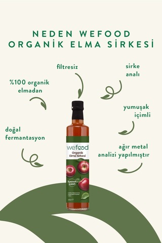 Wefood Organik Elma Sirkesi 500 ml