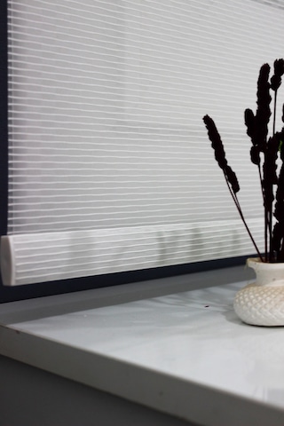 Çift Mekanizmalı Çizgili Tül & Mat Gri Stor Perde % 90 Işıgı Kesm