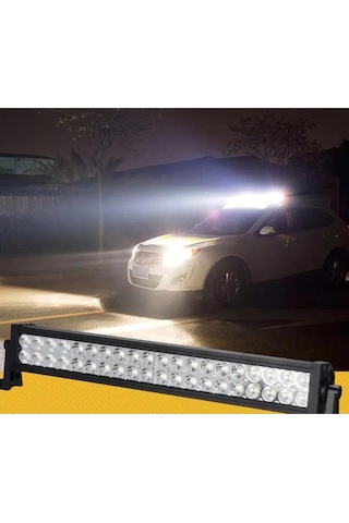 Offroad Led Bar 80 Cm 180 W 60 Led Delici/yayıcı Beyaz Işık Tepe Lamba Tavan Panjur Projeksiyon