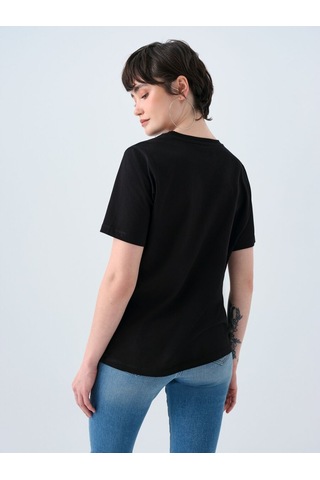 LOFT Regular Fit Kadın Tshirt K.kol Lf2039133 Q1.v1 Siyah