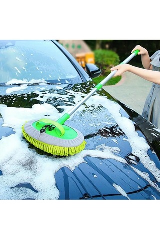 Teleskopik Makarna Mikrofiber Duvar, Cam, Yer Ve Oto Yıkama Mop P