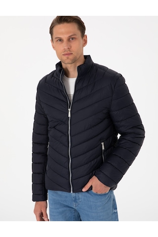 Pierre Cardin Lacivert Kapitone Mevsimlik Mont Kumaş 50313441-vr033