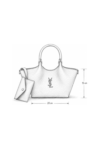 Vulapari Beyaz Ysl Model Kadın El Ve Omuz Çantası .