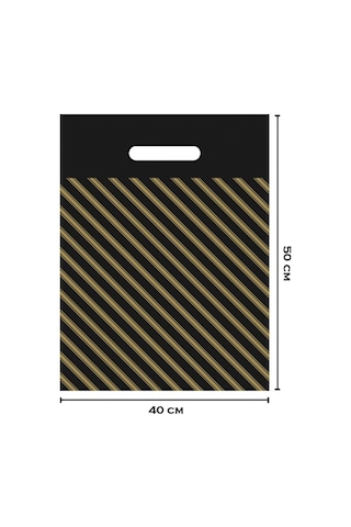 4 No 40X50 Sıyah 50 Lı Pk Takviyeli Poşet