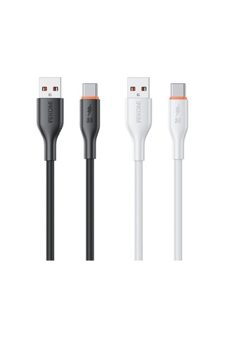 Wk Wdc-91a 66w Usb Tip-c Silikon Veri Kablosu, Uzunluk: 1m Siyah