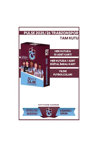 Trabzonspor - Pulse Futbolcu Kartları 2025/26 - Paket