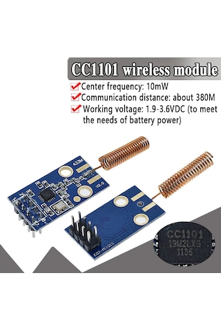 Cc1101 433Mhz Kablosuz Alıcı Verici