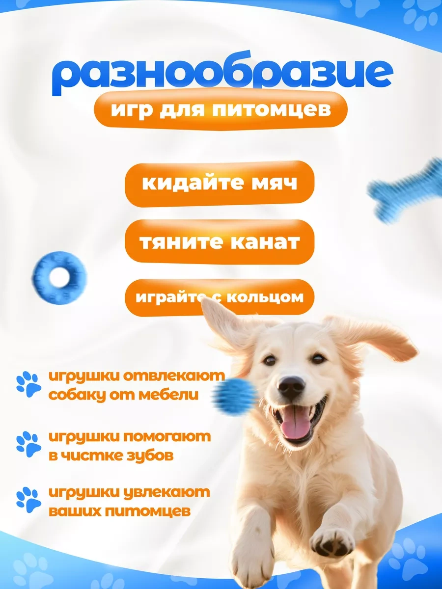 Toysfordogs 5 Parçalı Lastik Köpek Oyuncakları Seti 240710211