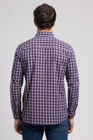 Lee Cooper Pired 1 Erkek Uzun Kol Ekose Gömlek Lacivert Bordo-21887 Lacivert