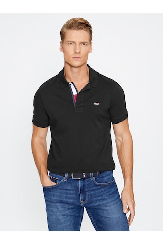 Tommy Hilfiger Tommy Hılfıger Erkek T-shırt Dm0dm15370-bds Siyah