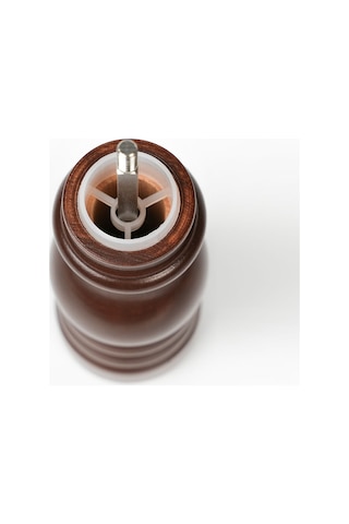 Kahverengi Ahşap Tuz Ve Karabiber El Değirmeni Öğütücü Grinder 18 Cm Koyu Kahverengi