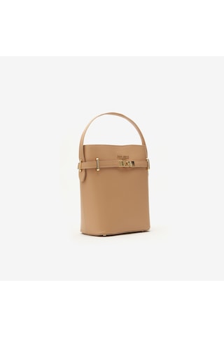 D81 Warm Beige Omuz Çantası Kadın Yvane Mini Bag Piumelli Milano Bej