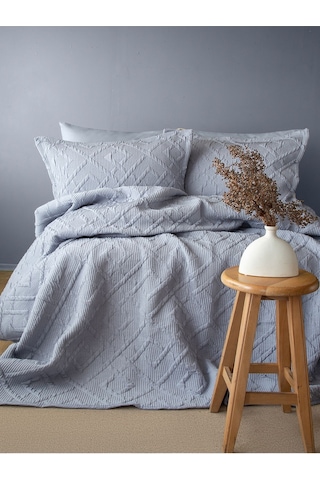 BedLine Tek Yatak Örtüsü Tek Kişilik Zen Indigo 170x240 Cm