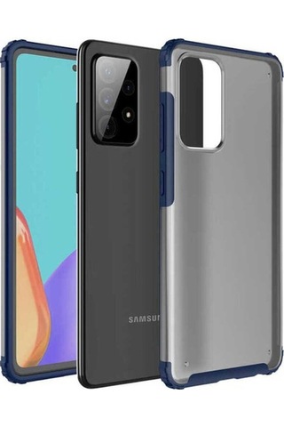 Galaxy Uyumlu A52 Kılıf Zore Volks Kapak Lacivert