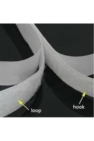 1 Mt Beyaz Yapışkanlı Cırt Bant 2 Cm Genişlikde