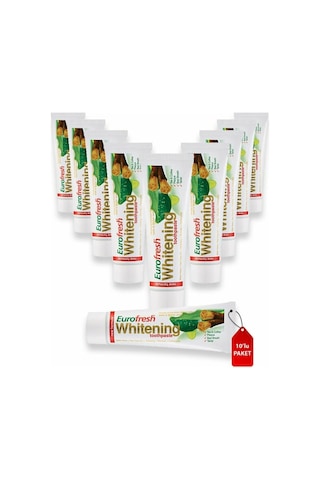 Farmasi Euro Fresh Whitening Aloe Veralı Misvaklı Beyazlatıcı Diş Macunu 10 x 112 G Farmasi Euro Fresh Whitening Aloe Veralı Misvaklı Beyazlatıcı Diş Macunu 10 x 112 G