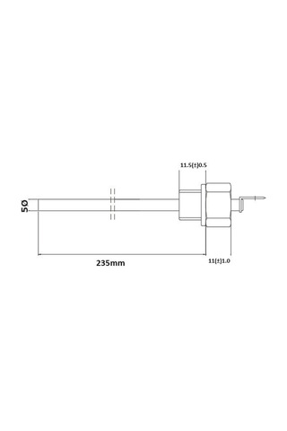 Su Seviye Tespit Probu 12v-24v 235mm Soğutma Suyu Müşürü