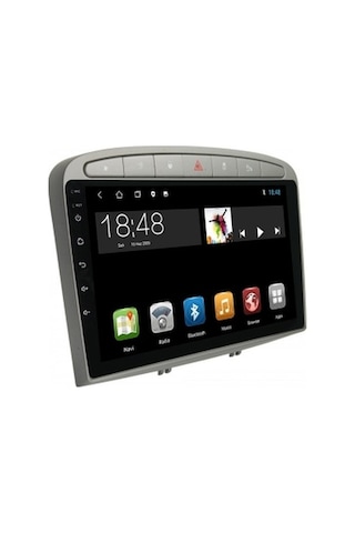 Peugeot 308 Gri 2007-2014 4gb Ram 64gb Hafıza 8 Çekirdek Carplay Kamera Android Multimedya 9"
