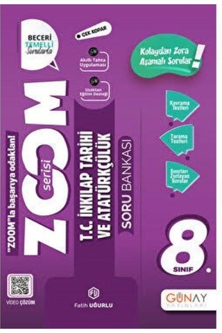 Günay Yayınları Zoom 8.sınıf Matematik+türkçe+fen Bilimleri+inkılap Seti