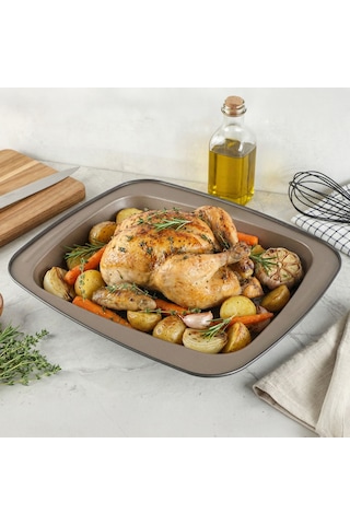 Guardini Fırın Tepsisi Bronz 39x32x5 Cm Çok Renkli