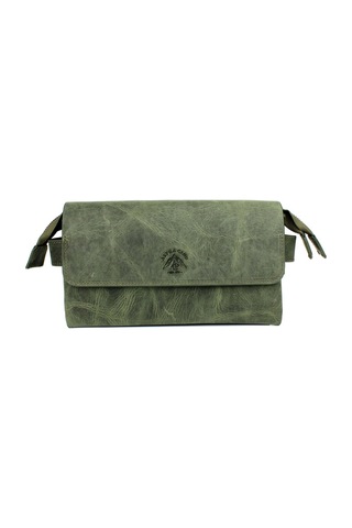 Alphaclub Bag Erkek Haki Renk Hakiki Deri El Ve Portföy Çantası