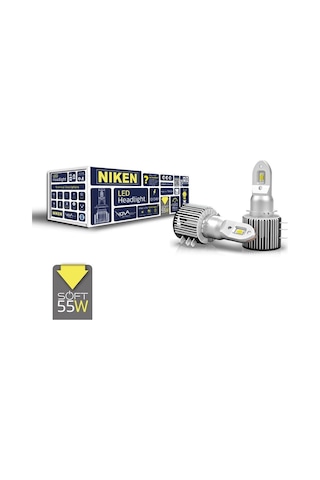 Niken H15 Led Xenon Nova Soft Serisi 55w 18000 Lümen 6500k Beyaz Far Ampulü 2 Adet