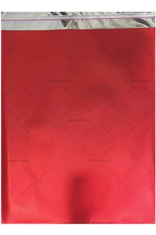 Jokey Ambalaj Mat Metalize Bantlı Kırmızı Hediye Paketi 20'li 7 x 9 CM