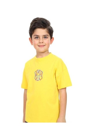 Erkek Çocuk Ny Baskılı Tshirt-14541 SARI