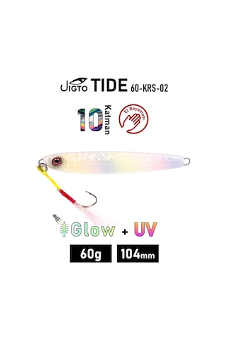Jig, Zoka, Suni Yem, Glow Uv Metal Jig, 60gr 10cm Jıgto Tide 60