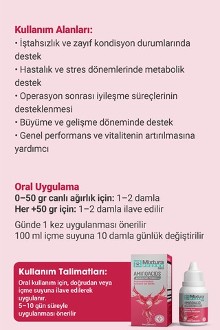Mixtura Pharma Bird Amınoacıds