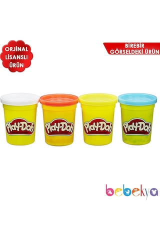 Play-Doh 4 Lü Oyun Hamuru Temel Renkler Playdoh B6508
