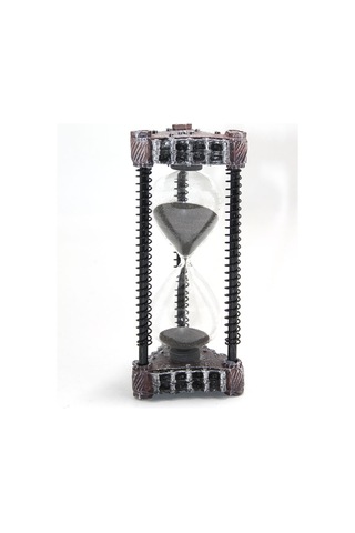 5 Adet Kum Saati Polyester Tasarım, Dekoratif Masa Aksesuarı, 17x7 Cm, Sand Timer, Hourglass Diğer