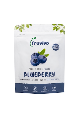 Fruvivo 2'li Freeze Dry Paket - Ahududu + Yaban Mersini - Dondurularak Kurutulmuş Meyve Cipsi Şeker İlavesiz %100 Doğal Vegan 40 G