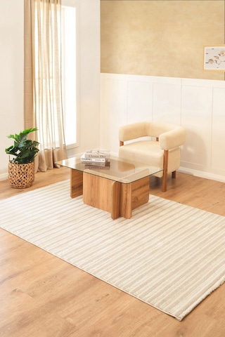 Kaşmir Halı 7/24 Sahara Emma Bej 80x150 CM Salon Mutfak Halısı Yolluk Kilim