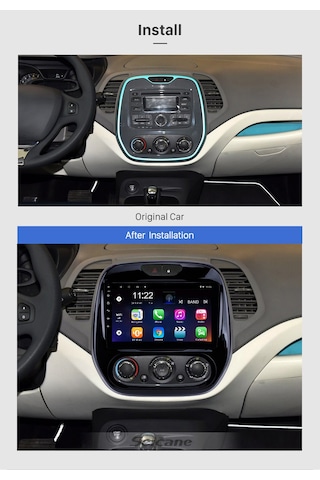 Renault Captur M-a/c 2015+ Multimedya Navigasyon Usb Kamera Carplayer 6 Ram