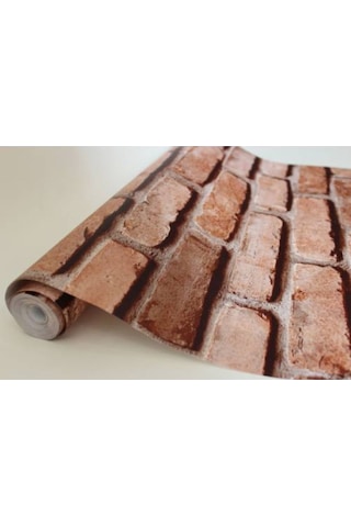 3 Boyutlu Tuğla Desenli Duvar Kağıdı (449401033)