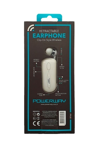 Powerway BTX-61 Makaralı Bluetooth Kulak İçi Kulaklık