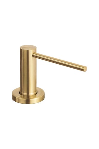 Anjiexun Mutfak İçin Sabunluk Fırçalanmış Tezgah Pompası El Losyonu Altın Altın