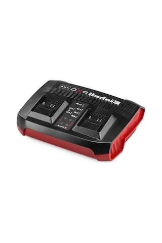 Einhell Şarj Cihazı Power X-change Çift Şarj Cihazı 4 Ah Power X-change 18 V, 2 X 18 V Akülerin Eş Zamanlı Şarj Edilmesi, Sürekli Akü İzleme, Şarj Yönetim Sistemi, Modu