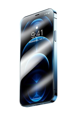 Baseus Apple Uyumlu   iPhone 12 Pro Max 6.7 0.3Mm Hd Anti-Drop Tempered Kırılma Şeffaf